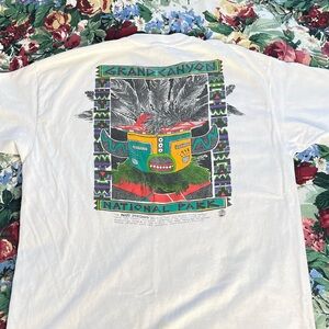 Vintage 90s Grand Canyon National Park Hopi Native American Indian Kachina Tee